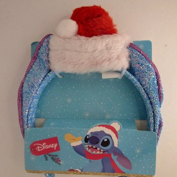 Disney Lilo & Stitch Fashion Santa Headband Girls Christmas dress-up costume New - Picture 2 of 8